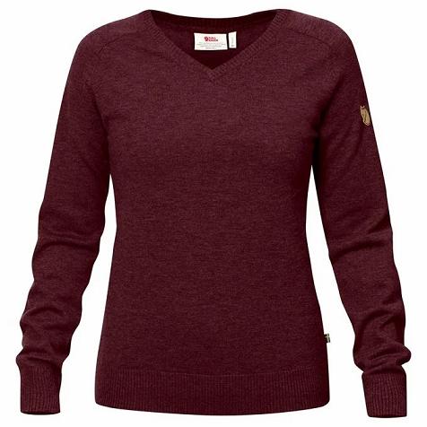 Fjallraven Women Sörmland Sweater Red PH137300 Philippines